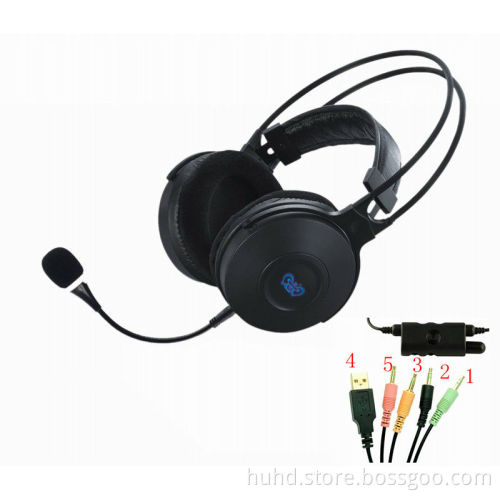New surround sound fancy wired pc headset 7.1